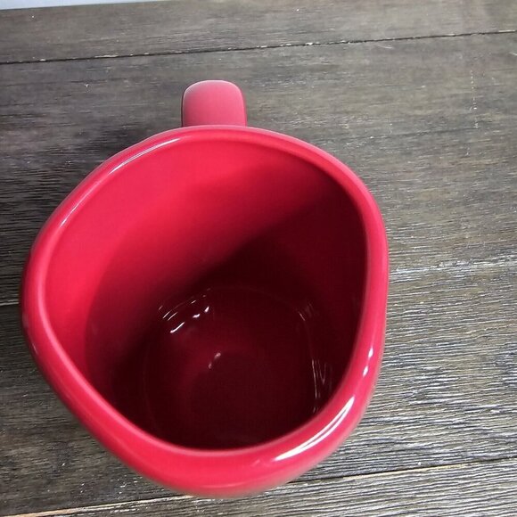 Rae Dunn Artisan Muah! Red Valentine's Day Mug Coffee Tea Cocoa 2021 Magenta - Picture 7 of 8